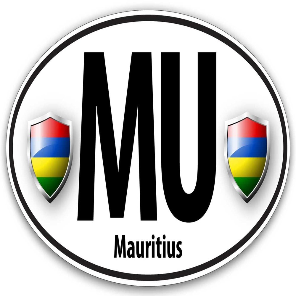 Makoroni - Mauritius Flag Sticker - World Flags Country Nations - Car Laptop Wall Sticker Decal - 5"x3", #i8