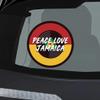 Makoroni - Peace Love Jamaica Jamaican Jamaica Reggae Car Laptop Wall Sticker Decal - 5"x5", #p78 view 1