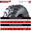 WANDA 15-19 Polaris ACE 570 2016 ACE 900 ATV Tires 25x8-12 25x10-12 lit Mud view 3