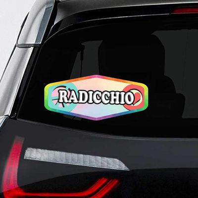 Makoroni - Peace Love Radicchio Car Laptop Wall Sticker Decal - 8"x4", #k92