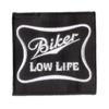 Bayonet Design - Biker Low Life Embroidered Patch 4" X 4" Patch with Wax Backing and merrowed Edge - Motorcycle Jacket - Touring Motorcycle - Metric Thunder view 1