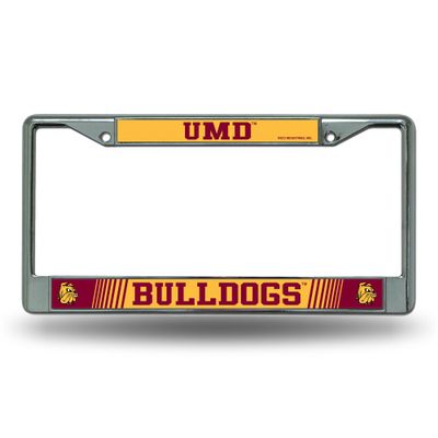Minnesota Duluth UMD Bulldogs Chrome Metal License Plate Frame