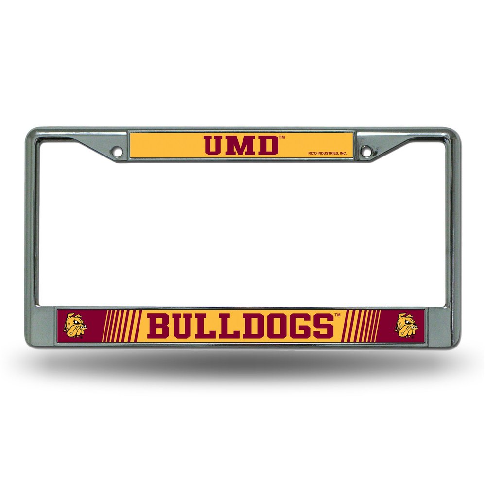 Minnesota Duluth UMD Bulldogs Chrome Metal License Plate Frame