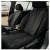 BREMER SITZBEZGE Dimension Car Seat Covers Compatible with Toyota Corolla E12 Driver & Passenger Set from 20012007 Car Seat Covers Protective Cover Set Car Seat Covers Pack of 2 in BlackWhite view 2