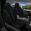 BREMER SITZBEZGE Dimension Car Seat Covers Compatible with Toyota Corolla E12 Driver & Passenger Set from 20012007 Car Seat Covers Protective Cover Set Car Seat Covers Pack of 2 in BlackWhite view 3