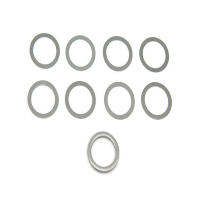 MTC 5/8 x 24 Barrel Shim Muzzle Brake Alignment Shims Kit .308 7.62 Indexing Stainless (9 Pieces)