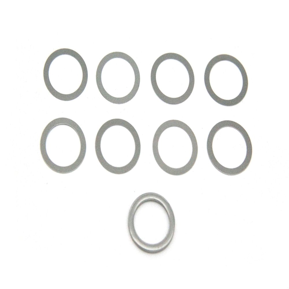 MTC 5/8 x 24 Barrel Shim Muzzle Brake Alignment Shims Kit .308 7.62 Indexing Stainless (9 Pieces)