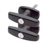 Bauer T-323T Package Matching T-Handles Lock Set | Shaft 2 Inch Total Length, 1/2" Thread on end | Keyed K-127 view 2
