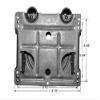 375 lb. Extreme User Weight. Adjustable 5" High #4125 Swivel Rocker with 3 Springs Black view 2