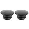 Keenso Handlebar End Plug, Universal Aluminium Alloy Handlebar Plug for Road Mountain Commute Trail Bike, Black Color view 1