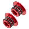 Keenso Handlebar End Plug, Universal Aluminium Alloy Handlebar End Plug for Road, Mountain, Commuting, Trail, Urban Bikes - Red Color view 4