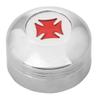 GG Grand General 66975 Chrome Plastic A/C Knob w/Red Iron Cross for Kenworth 2002 Up view 1