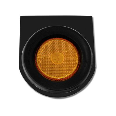 GG Grand General 81373 Black L Bracket with One 2.5 Inches Amber Marker Light