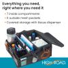 High Road SeatStash Car Front Seat Organizer for Driver and Office Storage with Tissue Holder and Divided Multipurpose Compartments view 4