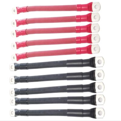 Na 4/0 Solar Battery Cables 5 RED/5 Black 4/0 12" EA Sealed Wind,RV, Inverter USA