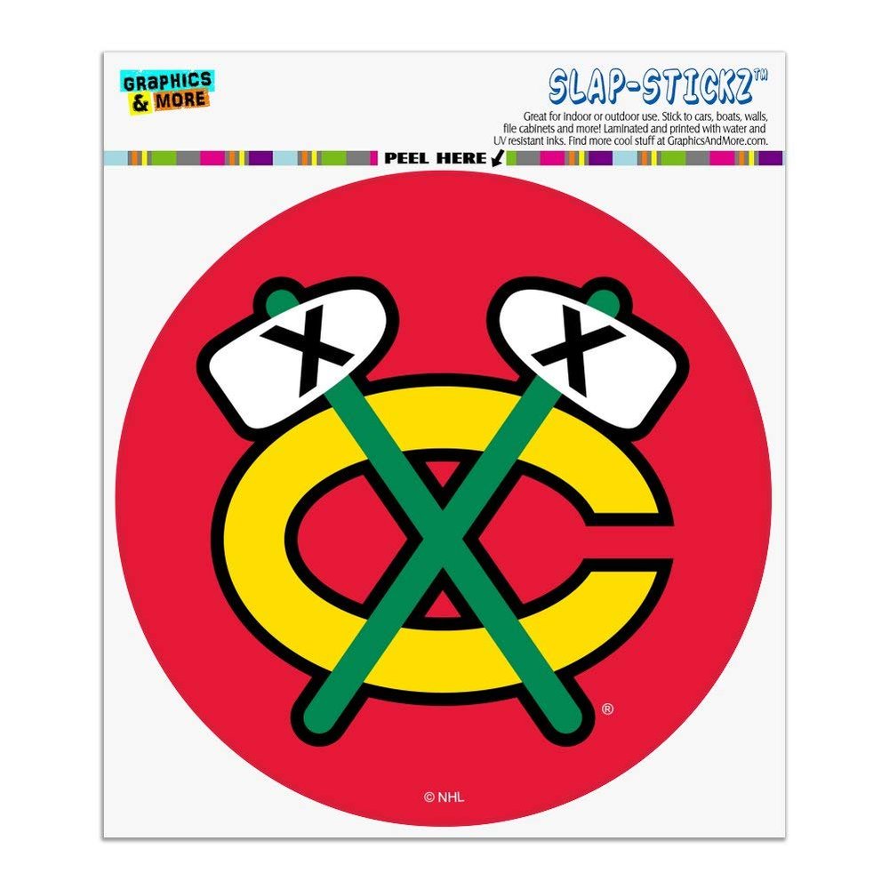 NHL Chicago Blackhawks Fan Automotive Car Window Locker Circle Bumper Sticker