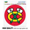 NHL Chicago Blackhawks Fan Automotive Car Window Locker Circle Bumper Sticker view 3