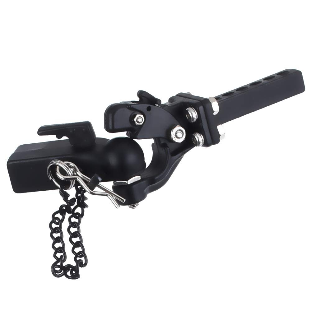 DKKY 1/10 RC Trailer Hook Tow Hitch with Ball Buckle Compatible with Axial SCX10 Traxxas TRX4 1/10 Scale RC Accessories