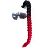 3T-SISTER Suction Cup Ponytail Motorcycle Helmet Pigtails Curly Braids Hair Synthetic Fibre Pony Tails Ombre Color 22Inch (Helmet not Included) view 1