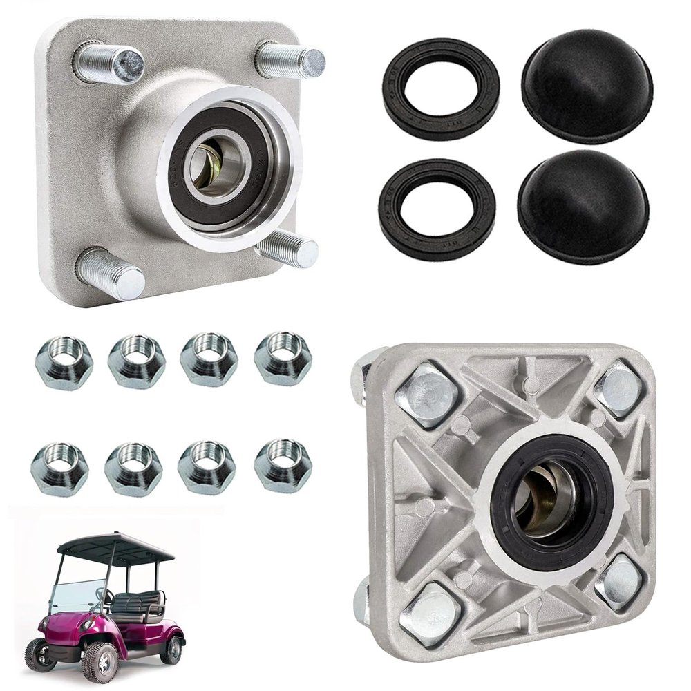 DRIVE UP 2 PCS Golf Cart Front Wheel Hubs Fits for Yamaha G2/G8/G9/G14/G16/G19/G22/G29 Drive Golf Carts, OEM JG5-WF511-10-00 JG5-WF511-00