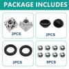 DRIVE UP 2 PCS Golf Cart Front Wheel Hubs Fits for Yamaha G2/G8/G9/G14/G16/G19/G22/G29 Drive Golf Carts, OEM JG5-WF511-10-00 JG5-WF511-00 view 4