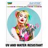 GRAPHICS & MORE Birds of Prey Harley Quinn Blowing Kisses Automotive Car Window Locker Circle Bumper Sticker view 2