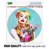 GRAPHICS & MORE Birds of Prey Harley Quinn Blowing Kisses Automotive Car Window Locker Circle Bumper Sticker view 3