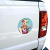 GRAPHICS & MORE Birds of Prey Harley Quinn Blowing Kisses Automotive Car Window Locker Circle Bumper Sticker view 4