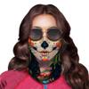 Obacle Skull Face Mask for Women Men Dust Wind UV Sun Protection Seamless Bandana Face Mask for Rave Festival Motorcycle Riding Biker Outdoor Running 3D Tube Mask (Human Face Black Nose Tear Lips) view 2