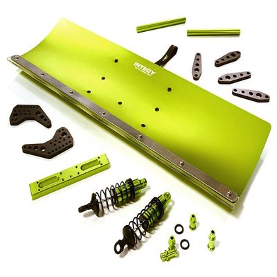 Alloy Machined 500mm Snowplow Kit for Arrma 1/8 Kraton 6S BLX - Green