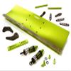 Alloy Machined 500mm Snowplow Kit for Arrma 1/8 Kraton 6S BLX - Green view 1