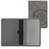 kwmobile Registration and Insurance Holder - Car Document Holder for Vehicle Documents and Cards - PU Leather with Design - Grey view 1