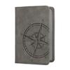 kwmobile Registration and Insurance Holder - Car Document Holder for Vehicle Documents and Cards - PU Leather with Design - Grey view 2