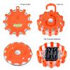 AK [12 Pack LED Road Flares Safety Flashing Warning Light Roadside Emergency Disc Beacon Kit for Vehicles Boats with Magnetic Base & Hook, Premium Storage Bag (Batteries Not Included) (12) view 3