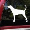 Yellow - Coonhound Vinyl Decal - Treeing Walker Hound Dog Puppy - Die Cut Sticker - 10w x 8h inches view 2