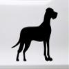 Minglewood Trading Black - Great Dane Vinyl Decal - Dog Puppy Mastiff Gentle Giant Dogge - Die Cut Sticker - 12w x 11h inches view 1