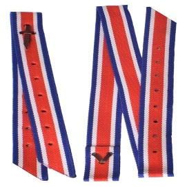 Showman Premium Quality Nylon Tie Strap & Off Billet Set (Red, White & Blue)