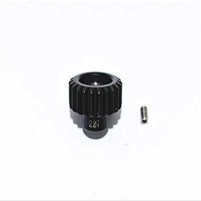 GPM For Traxxas 1/10 Maxx 4WD Monster Truck Upgrade Parts Harden Steel #45 Motor Gear 22T - 1Pc Set Black