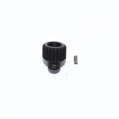 GPM For Traxxas 1/10 Maxx 4WD Monster Truck Upgrade Parts Harden Steel #45 Motor Gear 20T - 1Pc Set Black