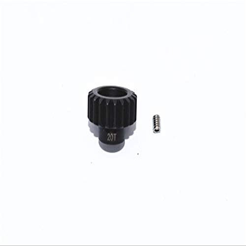 GPM For Traxxas 1/10 Maxx 4WD Monster Truck Upgrade Parts Harden Steel #45 Motor Gear 20T - 1Pc Set Black