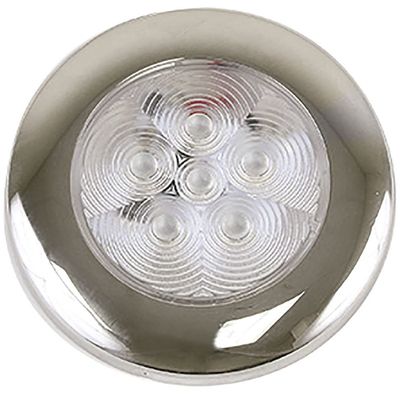 Scandvik B3 Downlight Surface Mount - Blue - SS Trim - IP67-12/24V