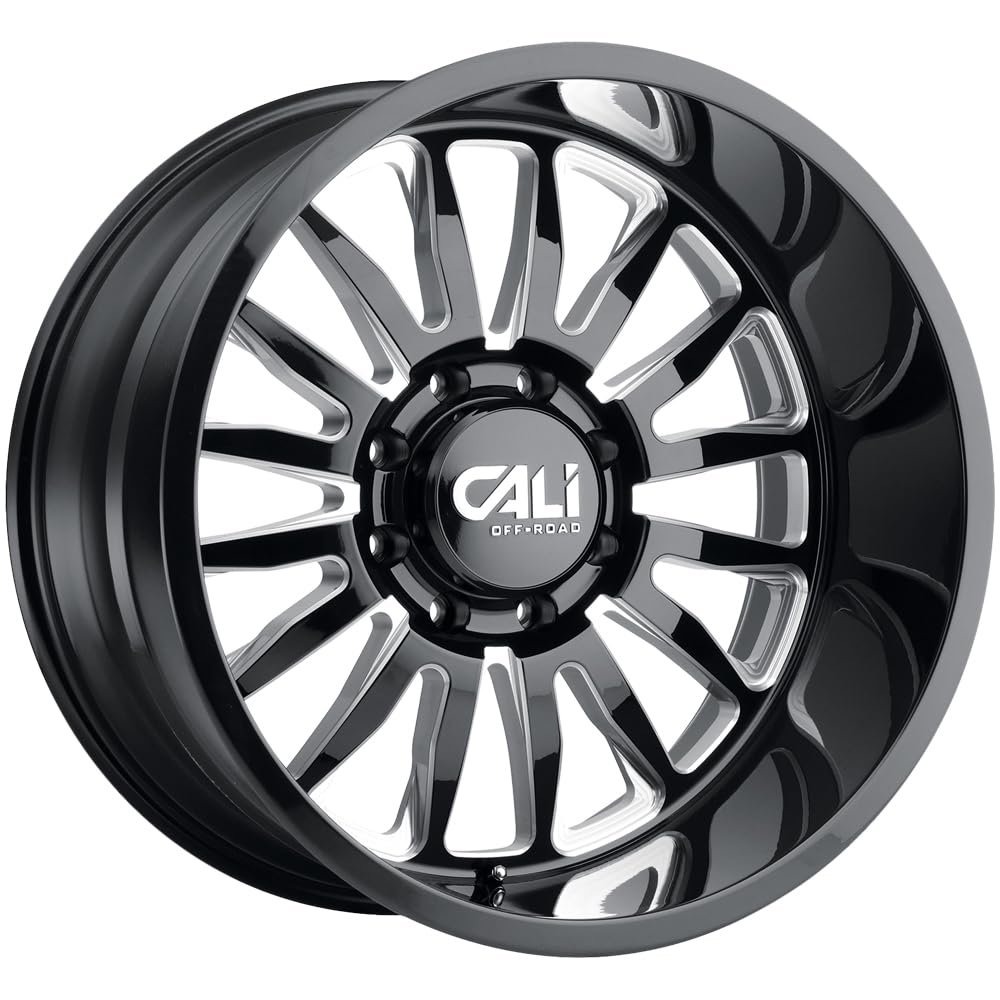 CALI OFF-ROAD SUMMIT-9110 26X14 6X139.7-76ET 106CB GLOSS BLACK/MILLED SPOKES