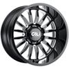 CALI OFF-ROAD SUMMIT-9110 26X14 6X139.7-76ET 106CB GLOSS BLACK/MILLED SPOKES view 1