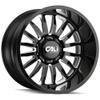 CALI OFF-ROAD SUMMIT-9110 26X14 6X139.7-76ET 106CB GLOSS BLACK/MILLED SPOKES view 2