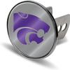 Kansas State K-State Wildcats Heavy Duty Chrome Trailer Hitch Cover w/Laser Cut Logo view 3
