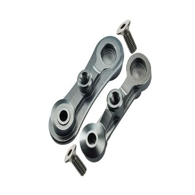 GPM LOSI-1/10 Baja Rey Desert Truck LOS03008 1/10 Rock Rey Aluminum STABILIZING Mount for Steering ASSEMBLY-4PC Set (Gray)