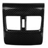 Akozon Armrest Box Air Outlet Cover Car Carbon Fiber Rear Seat Armrest Box Air Outlet Trim for 2018 view 1
