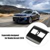 Akozon Armrest Box Air Outlet Cover Car Carbon Fiber Rear Seat Armrest Box Air Outlet Trim for 2018 view 2
