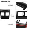 Akozon Armrest Box Air Outlet Cover Car Carbon Fiber Rear Seat Armrest Box Air Outlet Trim for 2018 view 3