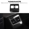 Akozon Armrest Box Air Outlet Cover Car Carbon Fiber Rear Seat Armrest Box Air Outlet Trim for 2018 view 4